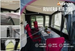 Vango Airbeam Vango Riviera Air 390 Elements All Season Caravan Awning (2023) 16 Vango Airbeam Vango Riviera Air 390 Elements All Season Caravan Awning (2023) -Camping Sales Store riviera air 390 as in