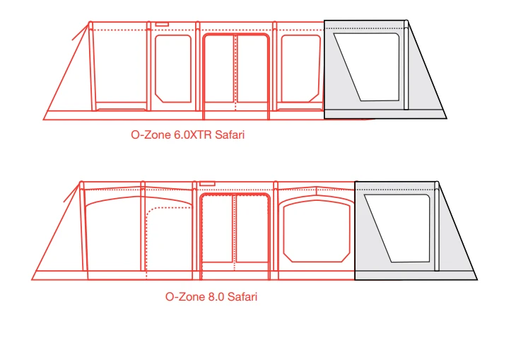 Outdoor Revolution O-Zone XTR Safari Front Porch Extension 5 Outdoor Revolution O-Zone XTR Safari Front Porch Extension - Image 3