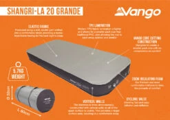 Vango Shangri-La II 20cm Grande Self-Inflating Mattress 10 Vango Shangri-La II 20cm Grande Self-Inflating Mattress -Camping Sales Store shangri la 20 grande infographic