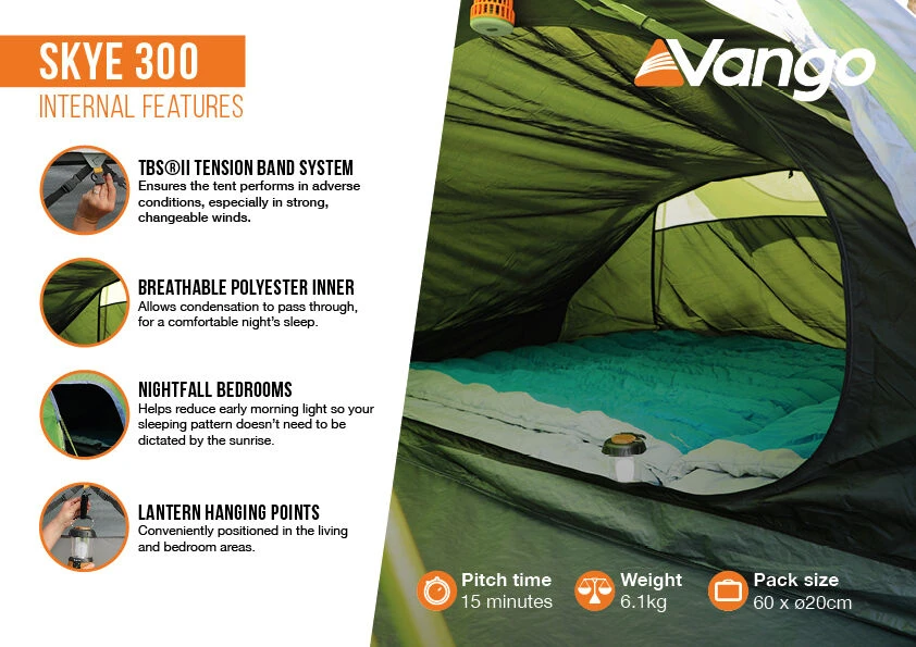Vango Skye 300 Tent (2022) 6 Vango Skye 300 Tent (2022) - Image 4