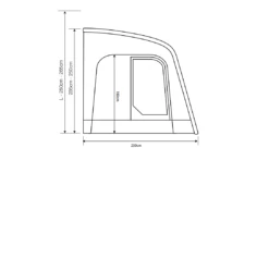Outdoor Revolution Sportlite Air 320L Motorhome Awning (250 - 265cm) -Camping Sales Store sportlite 320 2 2
