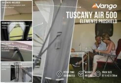 Vango Airbeam Vango Tuscany Air 500 Elements Proshield Caravan Awning (2023) 13 Vango Airbeam Vango Tuscany Air 500 Elements Proshield Caravan Awning (2023) -Camping Sales Store tuscany air 500 eps in