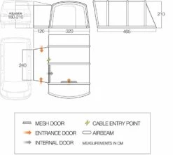 Vango Airbeam Vango Galli III Low Airaway Awning (2022) 14 Vango Airbeam Vango Galli III Low Airaway Awning (2022) -Camping Sales Store vango 2019 awnings floorplan galli low
