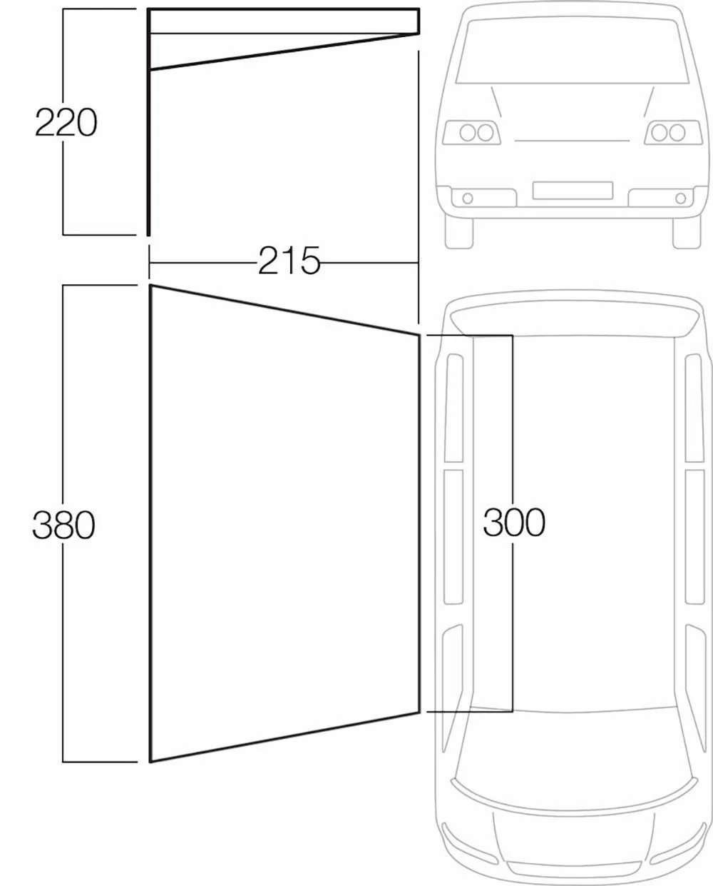 Vango Poled Sun Canopy (3m) 4 Vango Poled Sun Canopy (3m) - Image 2