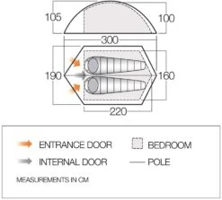 Vango Blade 200 Tent (2022) 11 Vango Blade 200 Tent (2022) -Camping Sales Store vango 2019 tents floorplan blade pro 200