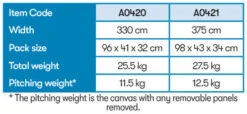 Westfield Vega 330 Performance Air Porch Awning (240 - 255cm) 17 Westfield Vega 330 Performance Air Porch Awning (240 - 255cm) -Camping Sales Store vega 10 midsize